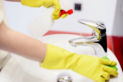 Service notes being checked during a carpet cleaner complaint review