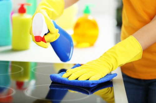 Professional commercial carpet cleaning in a Hoxton office