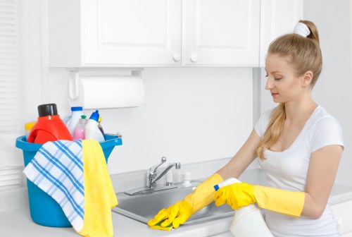 Upholstery cleaning process for a fabric sofa